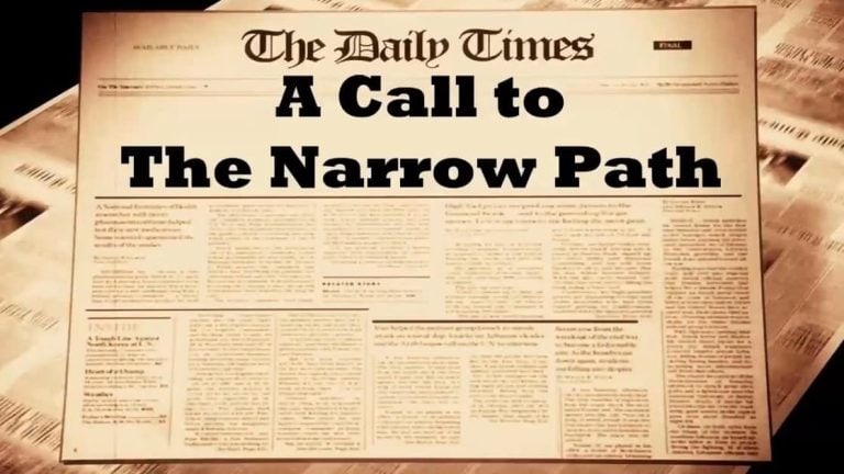 Call to narrow spiritual path - Christian faith, Bible teachings, Christian guidance.